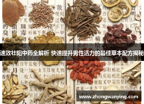 速效壮阳中药全解析 快速提升男性活力的最佳草本配方揭秘 速效壮阳中药全解析 快速提升男性活力的最佳草本配方揭秘